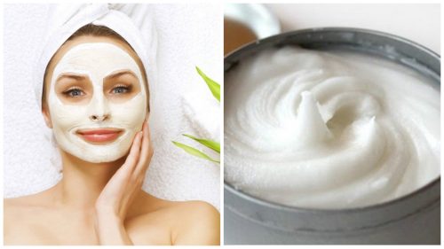 Få bort märken med en ansiktsmask på aspirin & yoghurt