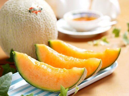Skivad melon