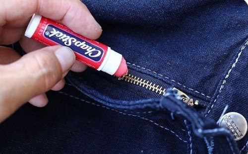 Läppbalsam på dragkedja