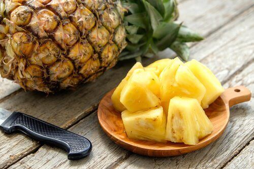 Uppskuren ananas