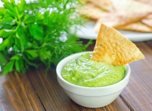 Guacamole med chips