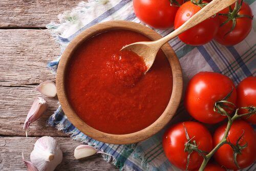 Hemmagjord tomatsås med antioxidanter