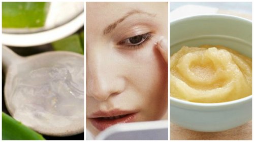 Hemgjord mask med äpple, druva och aloe vera