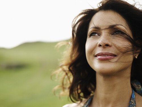 Kvinna med bra självbild