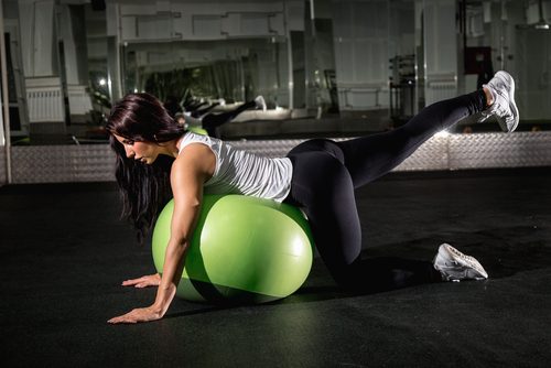 Övning med träningsboll