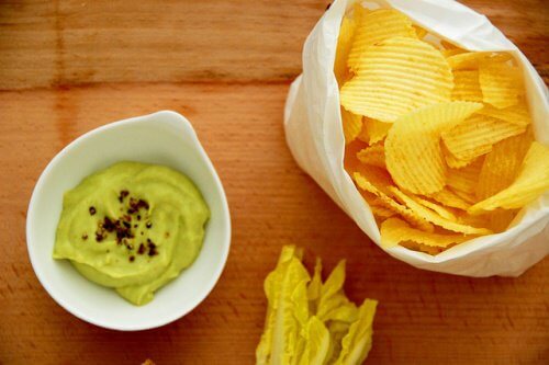 Guacamole med chips