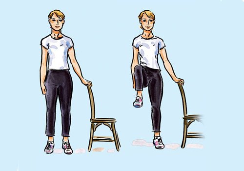 Övning med stol