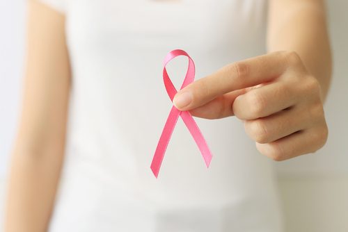 Rosa bröstcancersymbolen