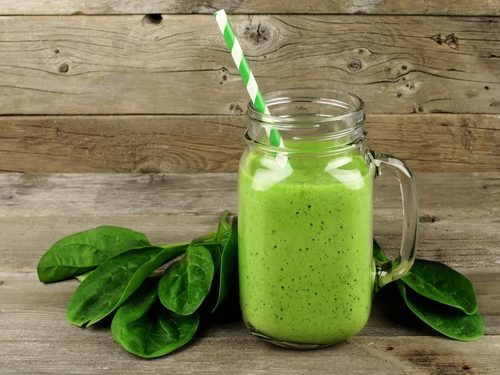 Grön spenatsmoothie