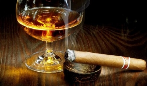 Cigarr och konjak