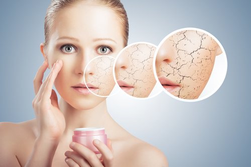 Använd återfuktningskräm för att motverka torr hud i ansiktet