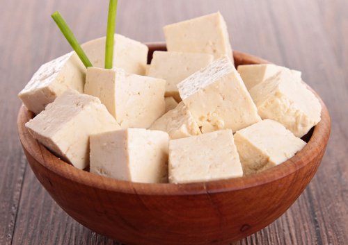 kubad tofu i skål