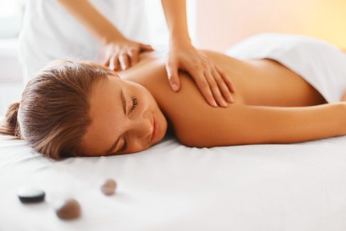 Person får massage