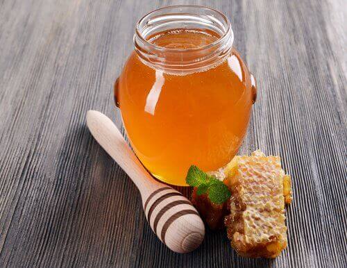 burk med honung