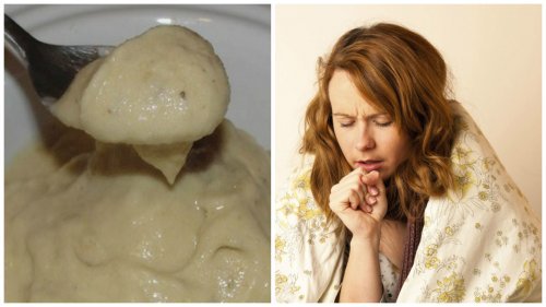 Banan-och honungskräm för att lindra hosta och förkylning