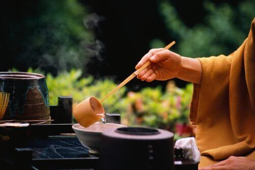 Munk utövar zen