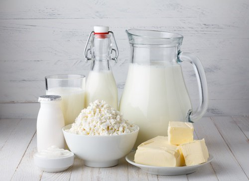 mejeriprodukter i tillbringare