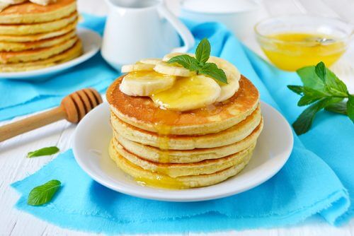 Pannkakor med banan