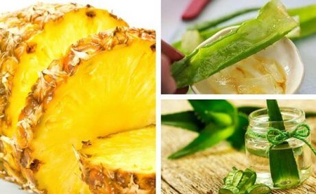 Aloe vera och ananas