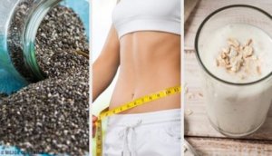 Smoothie för viktnedgång med päron, chia och havre