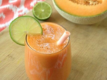 Melon och kokosvatten