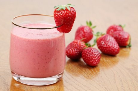 Smoothie med jordgubbar