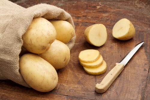 potatis för ögonen