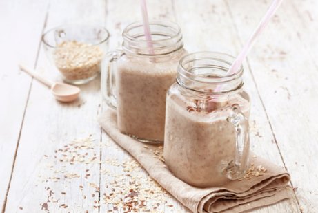 Havre- och päronshake