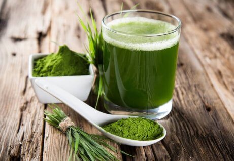 Spirulina som pulver