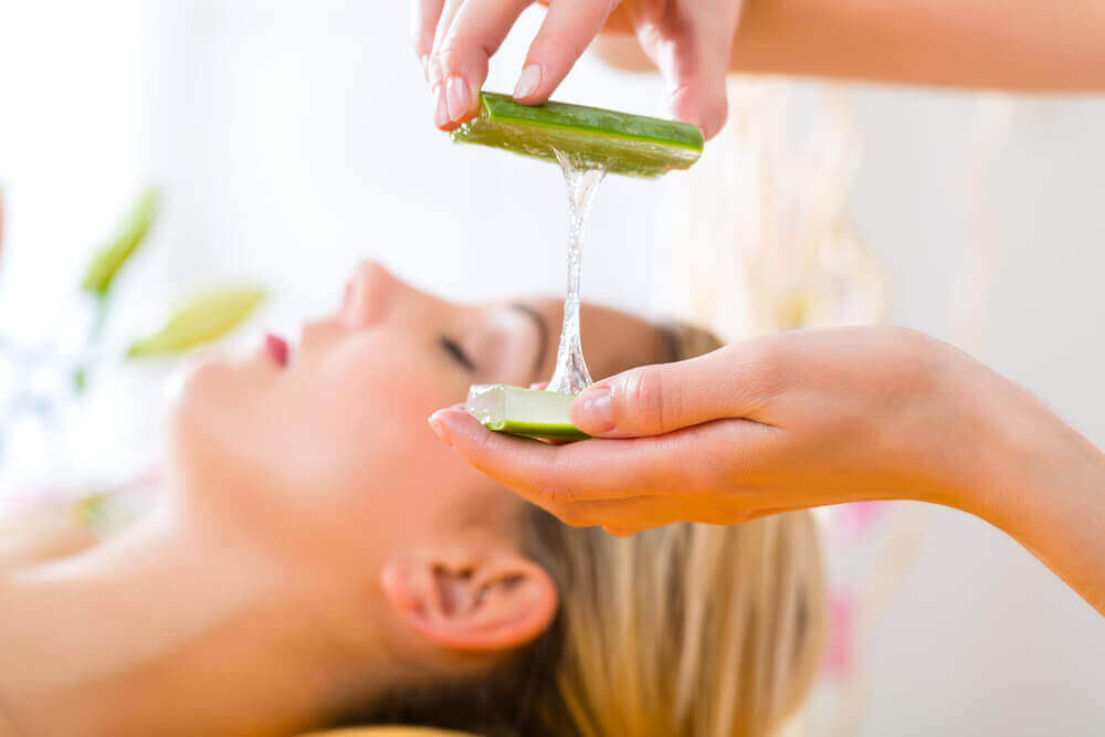 Aloe vera applicering