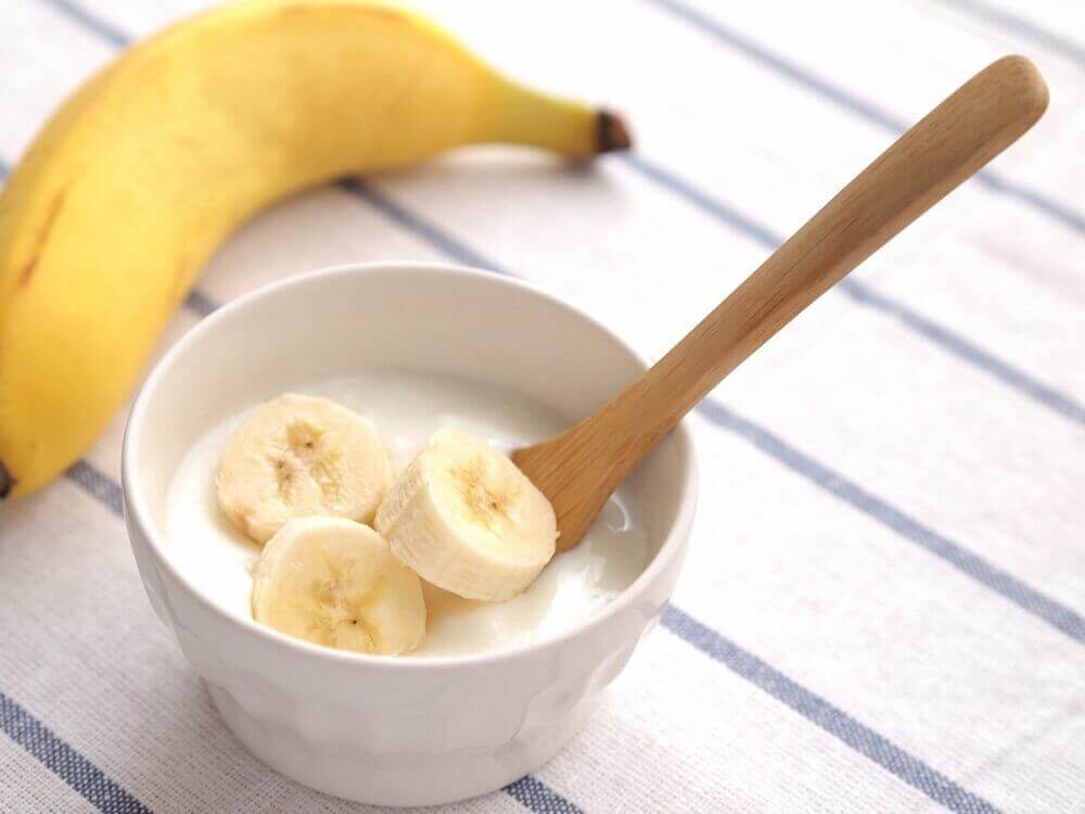 Yoghurt och banan är effektivt