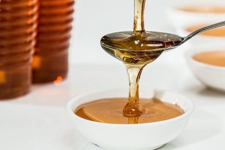 Honung verkar exfolierande