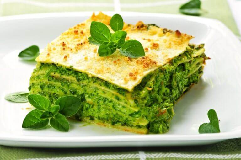 Lasagne med spenat
