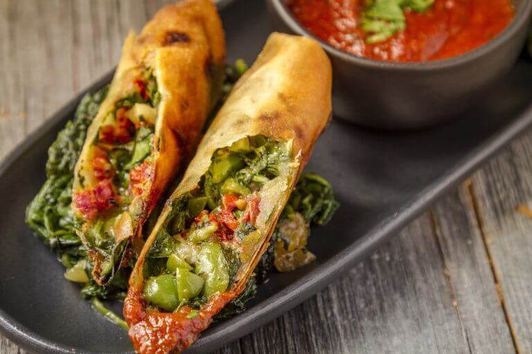 Spenat med grönsaker