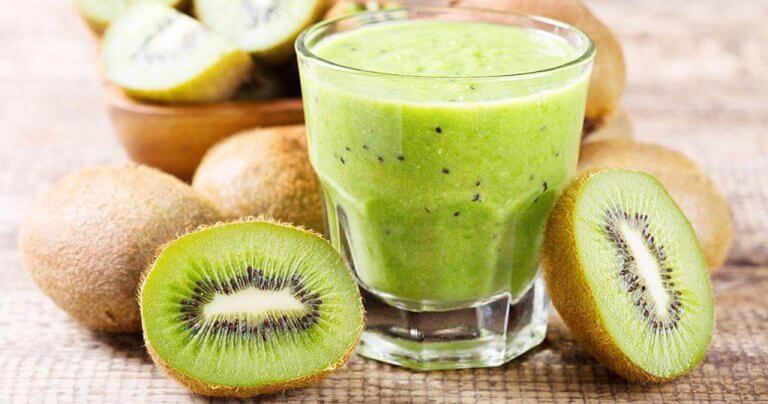 Kiwi och spenat