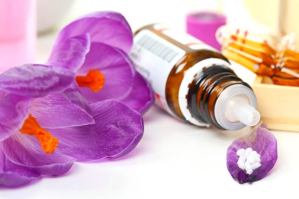 Bachblommor och olja