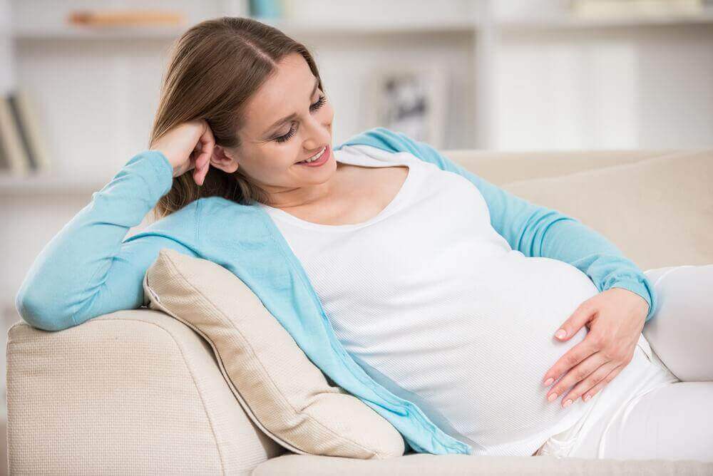 Gravid kvinnna