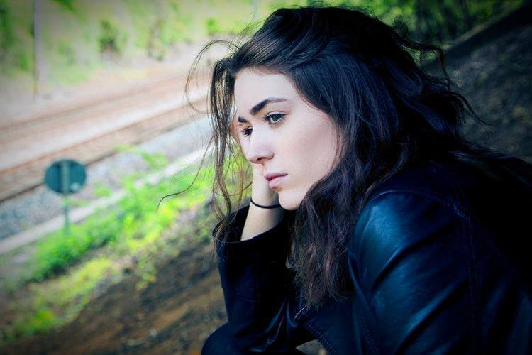 Kvinna med depression