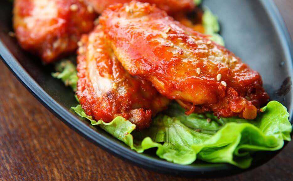 Utsökta kycklingvingar