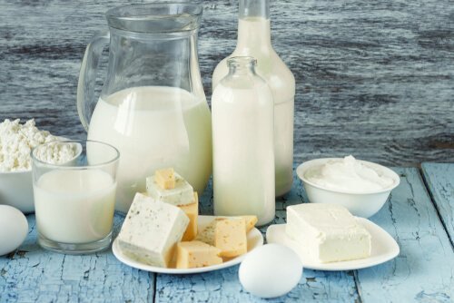 Ost och mjölk i en balanserad kost