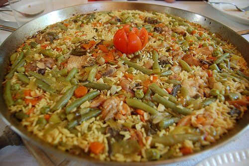 Stekjärn med paella.