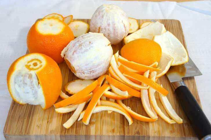 Apelsiner och apelsinskal