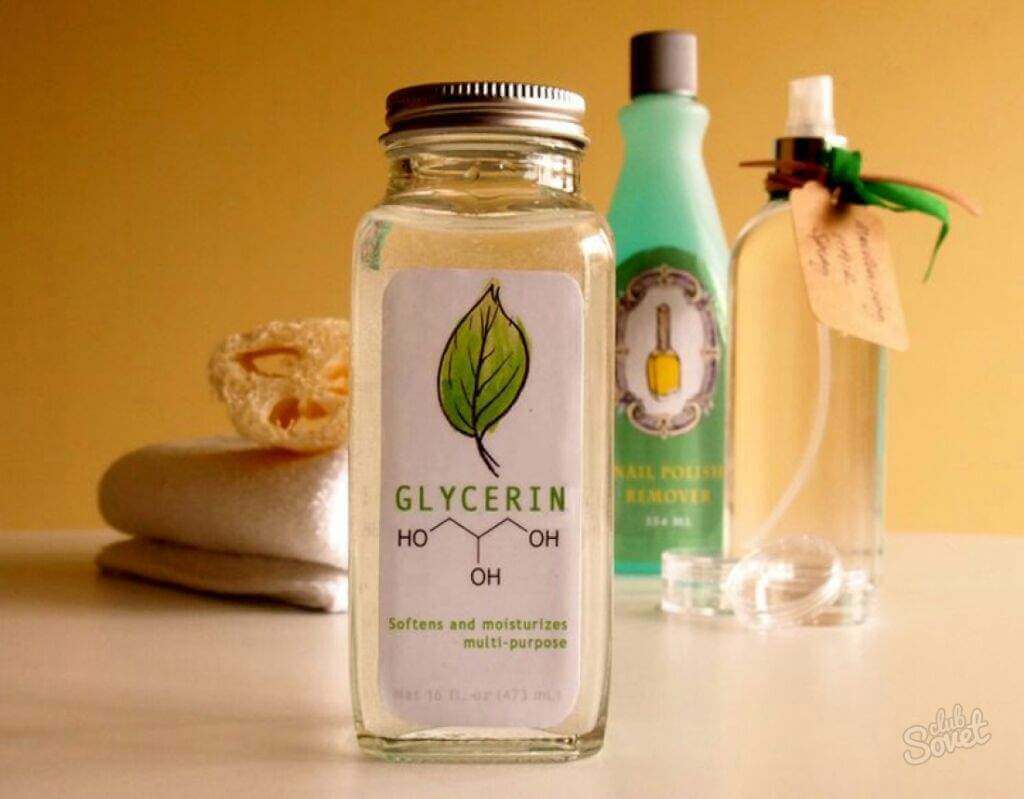 Glycerin, olja och citronsaft