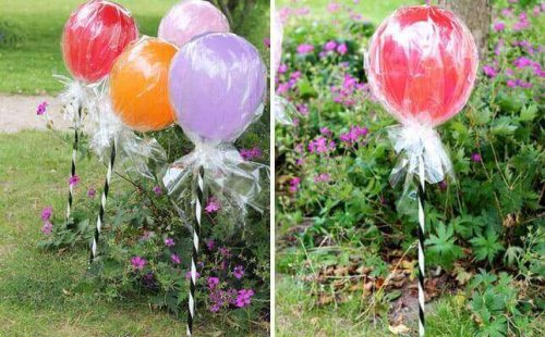 Godisklubba av ballonger.