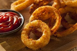Krispiga lökringar - enkelt och gott recept