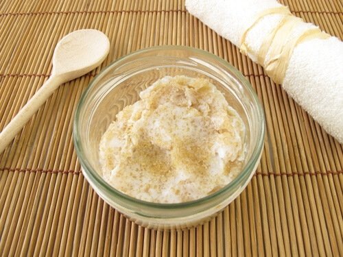 Exfoliera huden