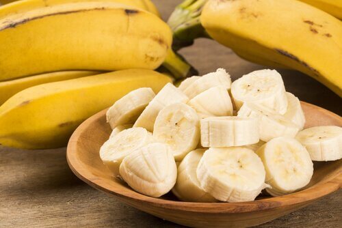Bananer innehåller kalium 