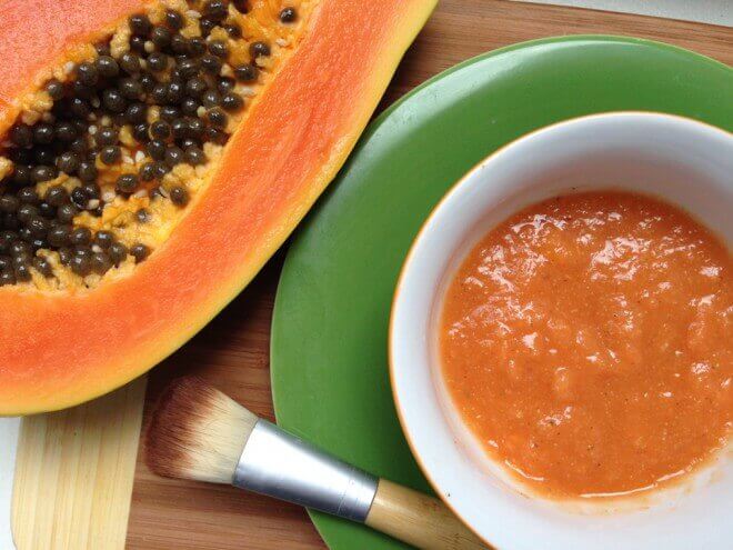 Kamomill och papaya för glänsande hud