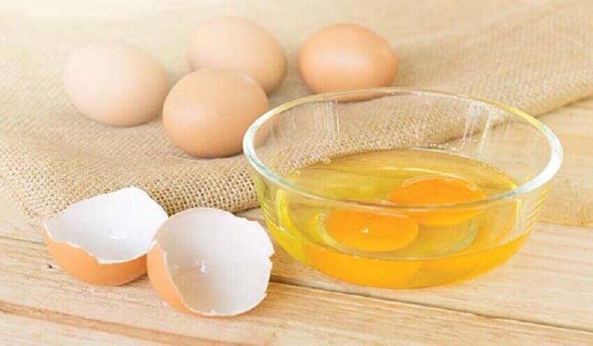 Behandling med äggulor.