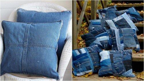 jeans kudde